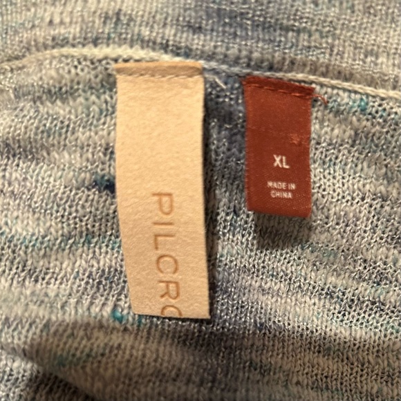 PILCRO Linen Blend Crop Boxy Style Cardigan - Picture 10 of 11